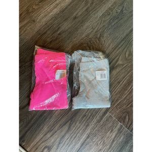 Set of 2 SO Girls Grey, Pink Bike Shorts, Size XS 4/5 NEW